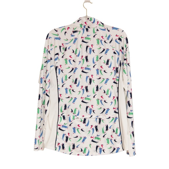 RLX Ralph Lauren Golf / Performance 1/4 Zip Womens Sz XL Sailboat All Over Print - Picture 4 of 5